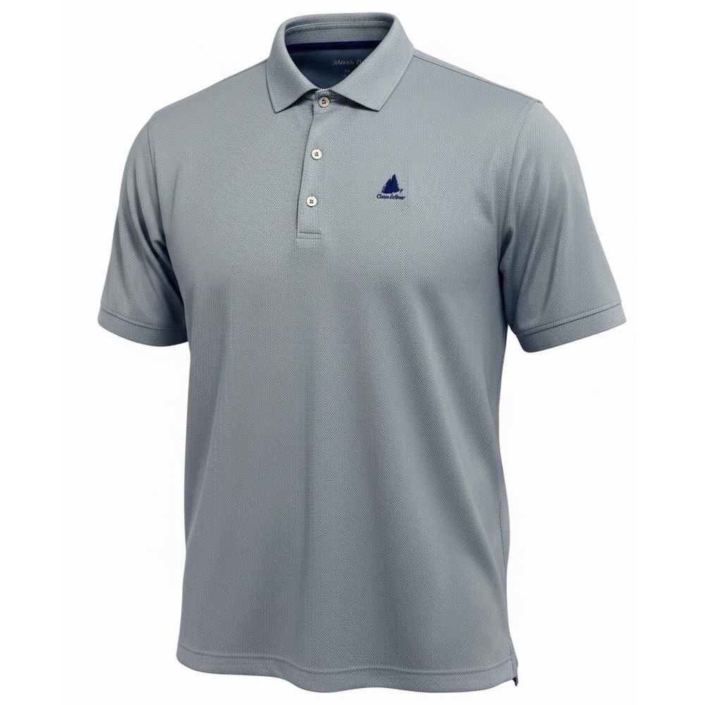 Johnnie-O Mens XL GlenArbor Golf Performance Polo Blue White (H31)
